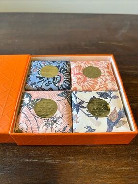NEW Tory Burch Bath Soap Gift Set of 4 with Box